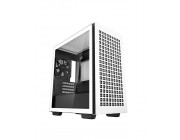 DEEPCOOL -CH370 WH-  Micro-ATX Case, with Side-Window (Tempered Glass SidePanel) Magnetic, without PSU, Pre-installed: Rear 1x120mm fan, Retractable Headset holder, GPU holder, Dust filters, Quick-release SSD mounting, 2xUSB3.0. 1xAudio, White
